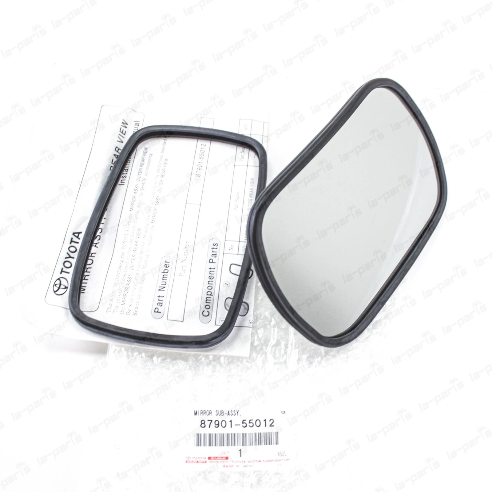 New Genuine Toyota Land Cruiser BJ40 BJ42 HJ47 FJ40 FJ43 FJ45 Convex Side Mirror