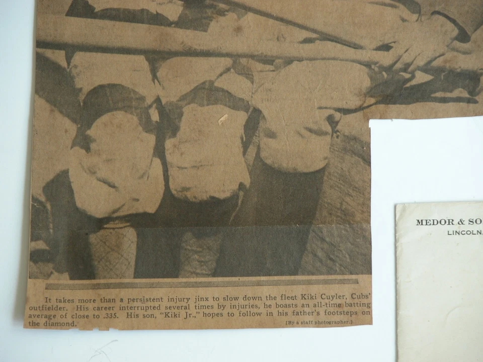 Carta firmada por Harold Cuyler de colección de los años 30 Kiki Cuyler Son Letter Chrysler membrete Foto 3 de 4