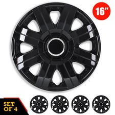 16 Set Of 4 Hubcaps Universal Wheel Rim Cover Snap On Car Truck Fit R16 Tire