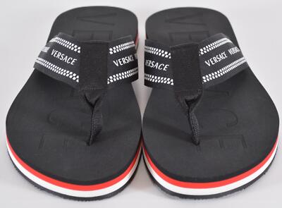 Nastro Versace logo flip flops VERSACE Nastro Greca Sandals | REVERSIBLE main image 4