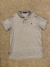 Polo Ralph Lauren Polo Shirt Classic Fit Soft Cotton Gray Pony Logo Men's XL