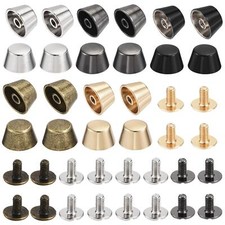 12x7mm Rivet Goujons Vis Dos Creux Goujon Pointe pour Cuir 5 Couleurs 20pcs