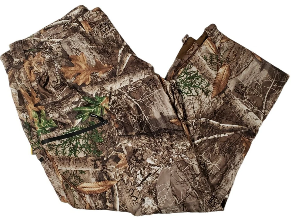 Mens RealTree Techshell Pant Scent Control Water Repellent Hunting Camo 2XL New - Image 2 of 4