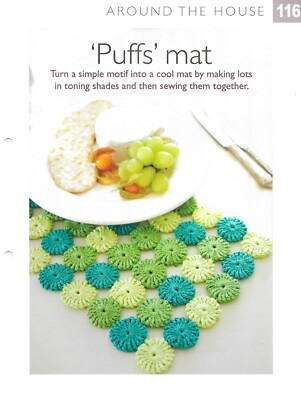 Matte ''Puffs'' (PHYSISCHE Häkelanleitung)