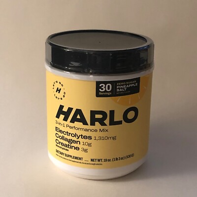 Harlo 3-in-1 Performance Mix   With  Electrolytes, Collagen, Creatine