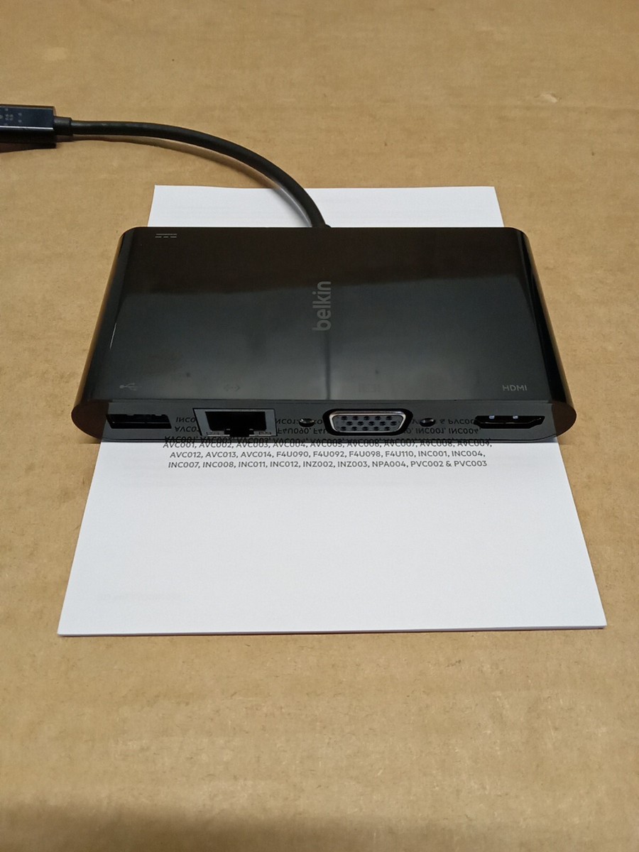 Belkin USB-C Multimedia Charge Adapter 100W 5x 4K HDMI Ethernet