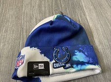 Indianapolis Colts New Era Sideline Ink Knit Hat Men  s OSFM 2022