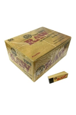 100 % Roh Rollpapier Tips Schachtel mit 50 Packungen Rotauge volle Schachtel 50 PRO Hefte