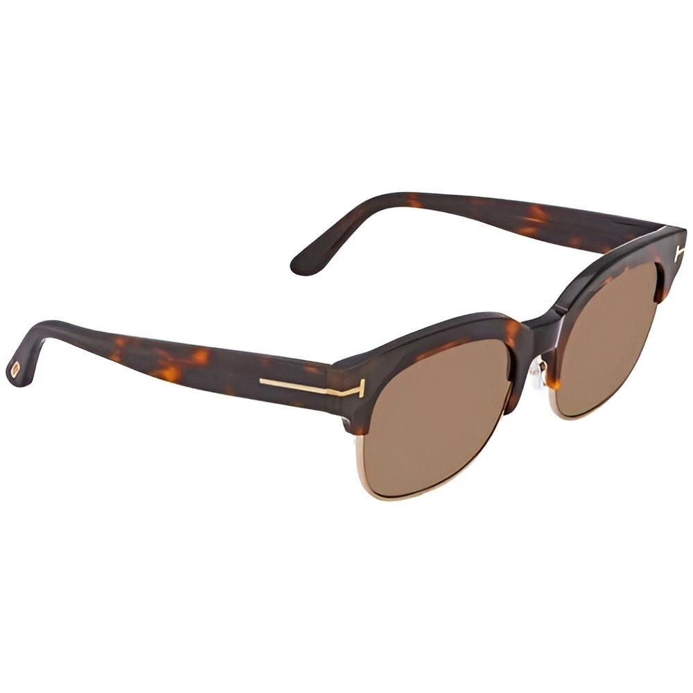 New Tom Ford Sunglasses Harry FT0597 56E Havana Gold 53mm