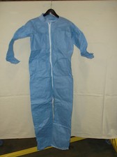 Lakeland FR Coverall, Blue, Small, 25pk., Flame-resistant
