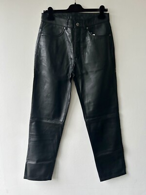BNWT ZARA Mens Leather Trousers size 30, 32