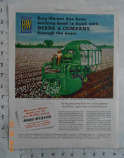 1951 Borg-Warner John Deere CO AD agriculture self propelled Cotton Picker GE