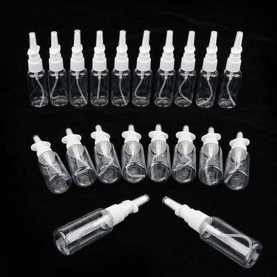 Empty Plastic Nasal Spray Bottles Pump Sprayer Mist Nose x1 Sprays  W2L6  DE