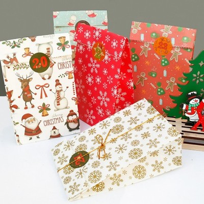   Adventskalender zum Befüllen   24 Tüten Weihnachten Kinder Familie DIY WAKT