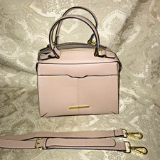 Steve Madden Light Pink Satchel Handbag Purse w/Crossbody Strap
