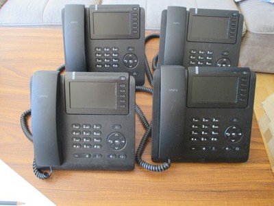 4x Unify OpenScape Desk Phone CP600 - VoIP-Telefon mit Bluetooth-Schnittstelle