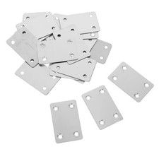 10pcs Straight Fixed Angle Bracket Furniture Fasteners  Wood Board Connectors