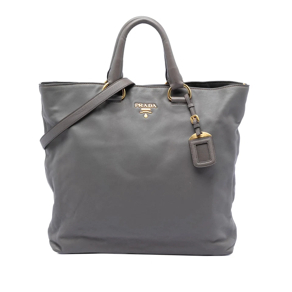 Prada Soft Veau Open Convertible Cabas