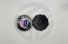 BMW ALPINA Wheel Centre Caps Black Silver Alloy Hub Caps Set of 4 68mm