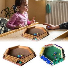 Wooden Shut The Box Family Dice Game   4/6 Players