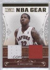 2010 Playoff National Treasures NBA Gear Materials Combos 98/99 Ed Davis #32 0m7