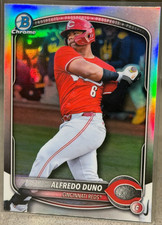 2025 Bowman Chrome Refractor Prospect Alfredo Duno BDC-133 Cincinnati Reds