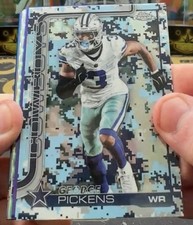 2025 Topps Chrome Football GEORGE PICKENS CAMO Parallel Dallas Cowboys #71