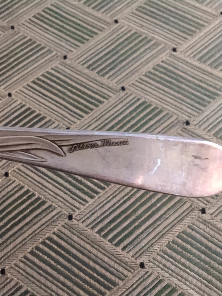 Cuchara de plata Reed & Barton 1952 trigo Foto 4 de 4