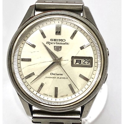 SEIKO Sportsmatic 5 7619 7020 Automatic Watch 35mm Japan Vintage