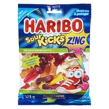 2-Pack Haribo Sour Kicks Z!Ng Gummy Candies Share Size