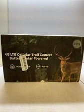 2Pack Solar Powered 4G LTE Cellular 2K PTZ Trail Camera Hunting Cam + SIM Card