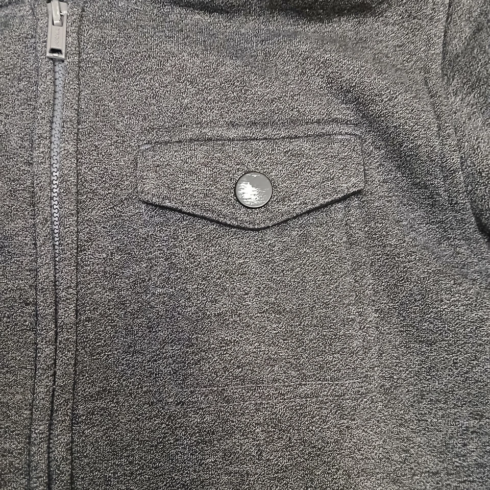 Tony Hawk мальчиков размер маленький куртка серый черный флис с подкладкой полный молнии капюшон карманы - Изображение 4 из 4