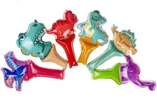 Dinosaur Self Inflating Handheld Balloons | Set of 6 | Ideal Party Bag Fillers