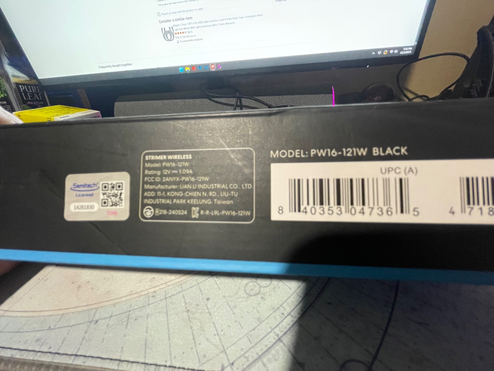 Lian li strimmer wireless 16-12  PW16-121W open box untested