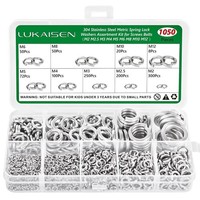 1050 Stk Unterlegscheiben Set, Federringe, SpiralföRmige Federscheiben