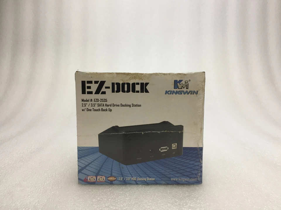 New Kingwin EZD-2535 EZ-Dock 2.5-Inch/3.5-Inch SATA Hard Drive Dock Sealed Box - Image 4 of 4