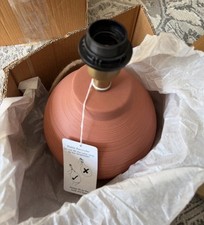 Boxed John Lewis Potters Wheel Ceramic Table Lamp, Terracotta