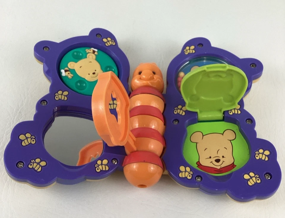 Disney Winnie The Pooh Activity Pal Book Baby Toy Chocalho Vintage 2003 Mattel - Imagem 3 de 4