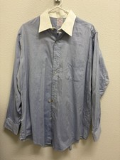 VTG Brooks Brothers Makers Oxford Shirt 16 White Collar Made In USA OCBD