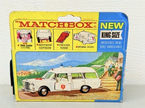 Vintage Lesley Matchbox Mercedes Benz Binz Ambulance K6 - Picture 9 of 11