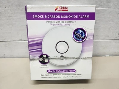 Kidde Smoke and Carbon Monoxide Detector (P4010DCSCO-W) Interconnect ~ NEW READ