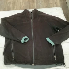 REI Fleece Jacket Men’s Black Zip Waffle Interior Lining XL RN 37249 Vintage