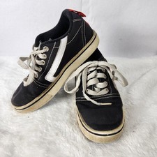 Zapatos con ruedas Heelys para niños talla 1Y con llave y enchufe negro/rojo rueda pequeña