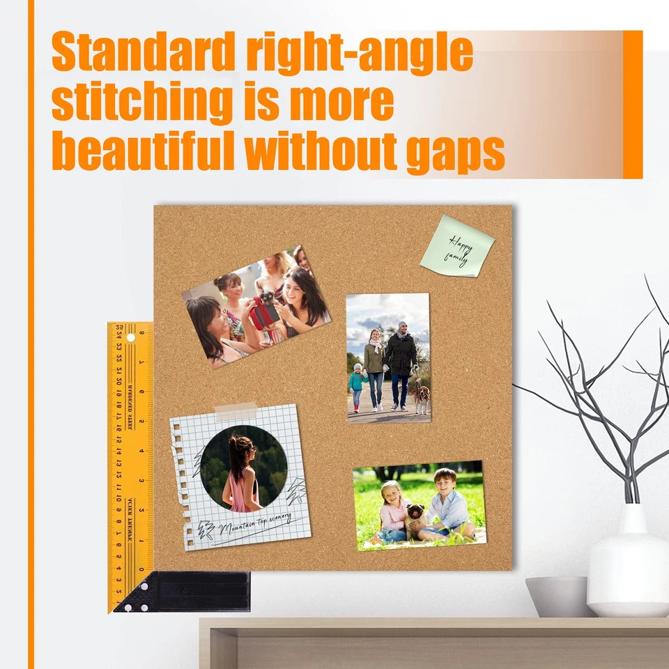 Cork Board Tiles 12x12 - 1/2 Thick - 6 Pack Cork Tiles - Bulletin Board - Min... - Image 2 of 4