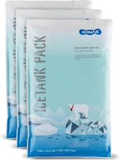 Komax Large Reusable Ice Packs for Coolers – 12 to 15 Hours of Cold Gel Ice Pack