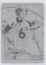 2009 Upper Deck Football Heroes Printing Plate Black 1/1 Jay Cutler #9 lz7