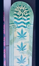 Darkstar Mirage RHM Teal 8.25 - Skateboard Deck Cannabis Leaf Style