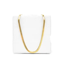 VFK Herringbone Chain Necklace – 18K Gold Vermeil Layering Necklace