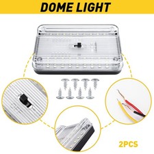 Universal 36 Led Car Ceiling Dome Lamp Reading Trunk Interior Light White 12v 2x