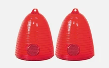 1955 Chevrolet 150 210 Bel Air Nomad Tail Lamp Light Lenses "Outer" Pair L4410